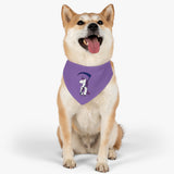 Purple Team Pet Bandana Collar